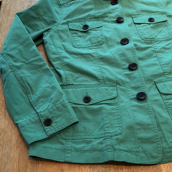 Talbots petite small green utility jacket - Picture 3 of 8